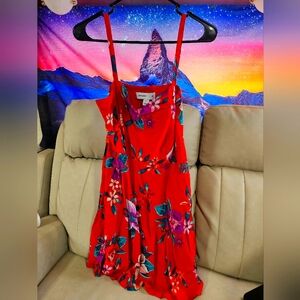 Old Navy Bright Red M Camisole Style Short Summer Dress like new
